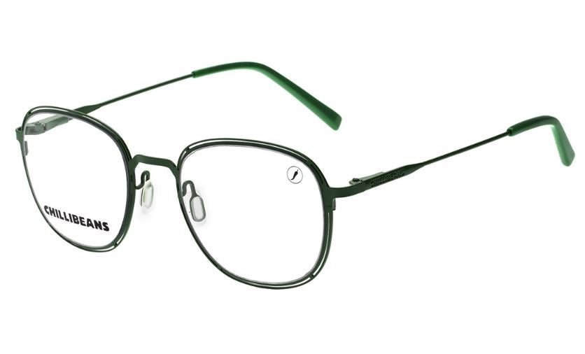 ÓCULOS DE GRAU QUADRADO VERDE - LVMT0661