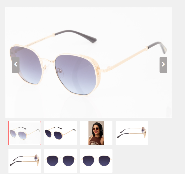 OCULOS UNISSEX CHILLI BEANS DOURADO OCMT3169