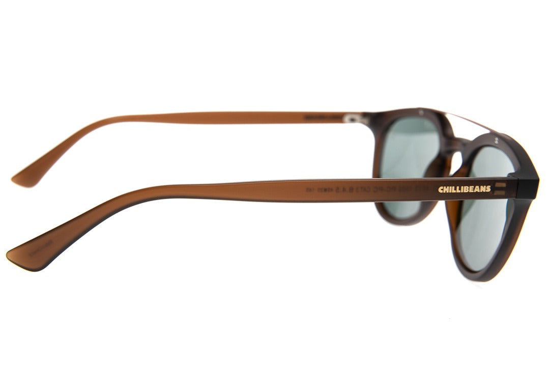 OCULOS UNISSEX REDONDO MARROM OCCL4073