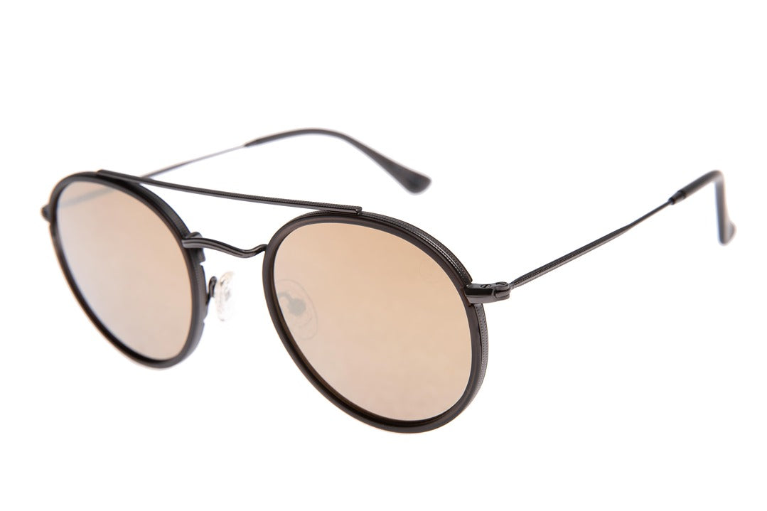 OCULOS UNISSEX REDONDO PRETO OCCL4085