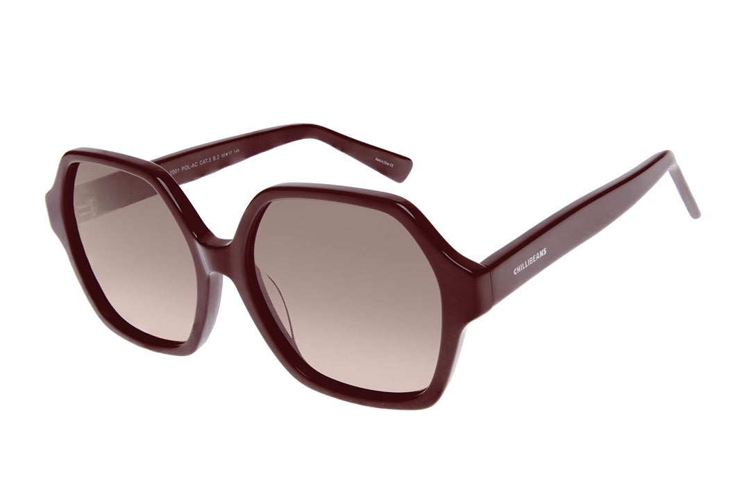 OCULOS UNISSEX CHILLIBEANS QUADRADO VINHO OCCL4366