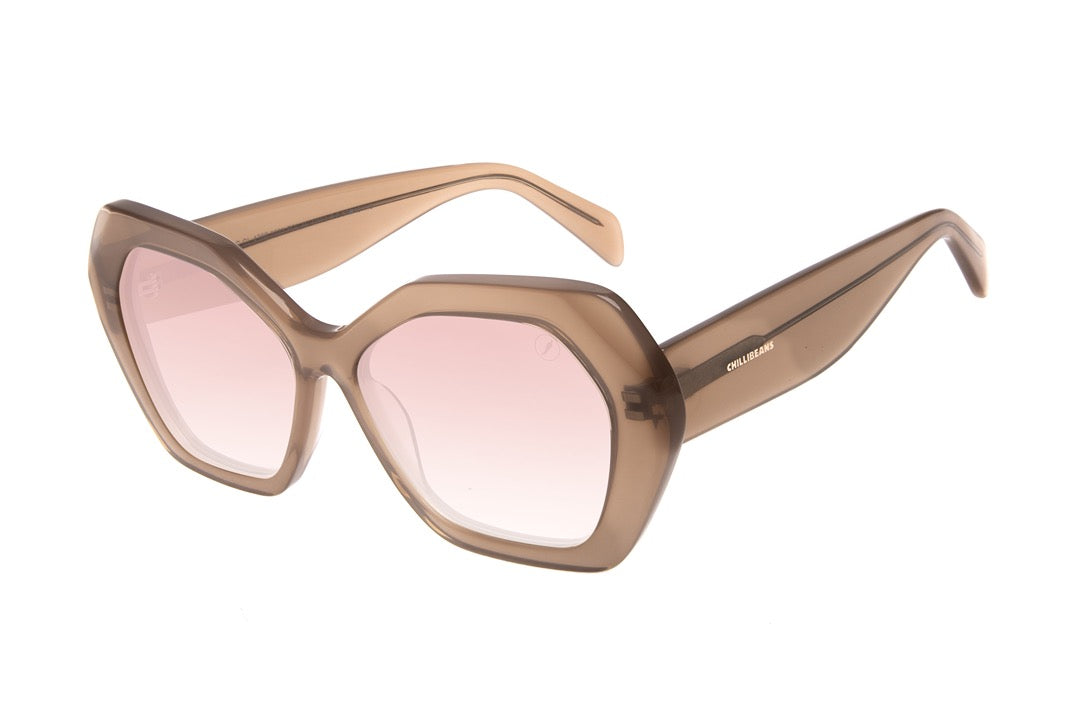 OCULOS UNISSEX QUADRADO BEGE OCCL4368