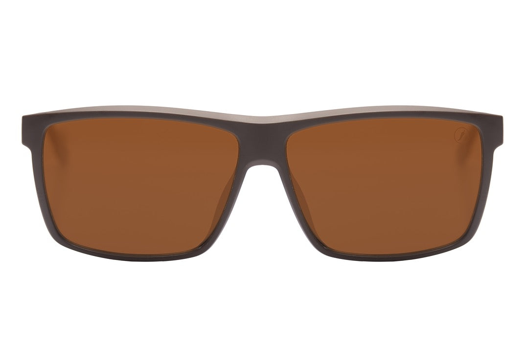 OCULOS UNISSEX FIBRA DE CARBONO QUADRADO MARROM OCCL4493