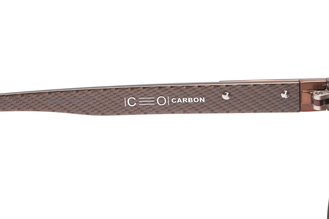 OCULOS UNISSEX FIBRA DE CARBONO QUADRADO MARROM OCCL4493