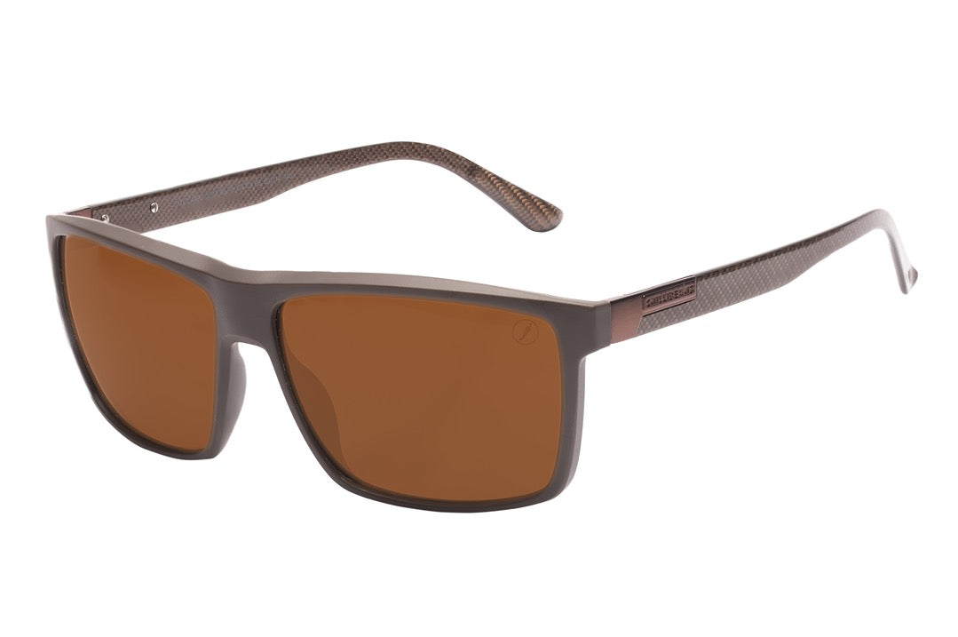 OCULOS UNISSEX FIBRA DE CARBONO QUADRADO MARROM OCCL4493