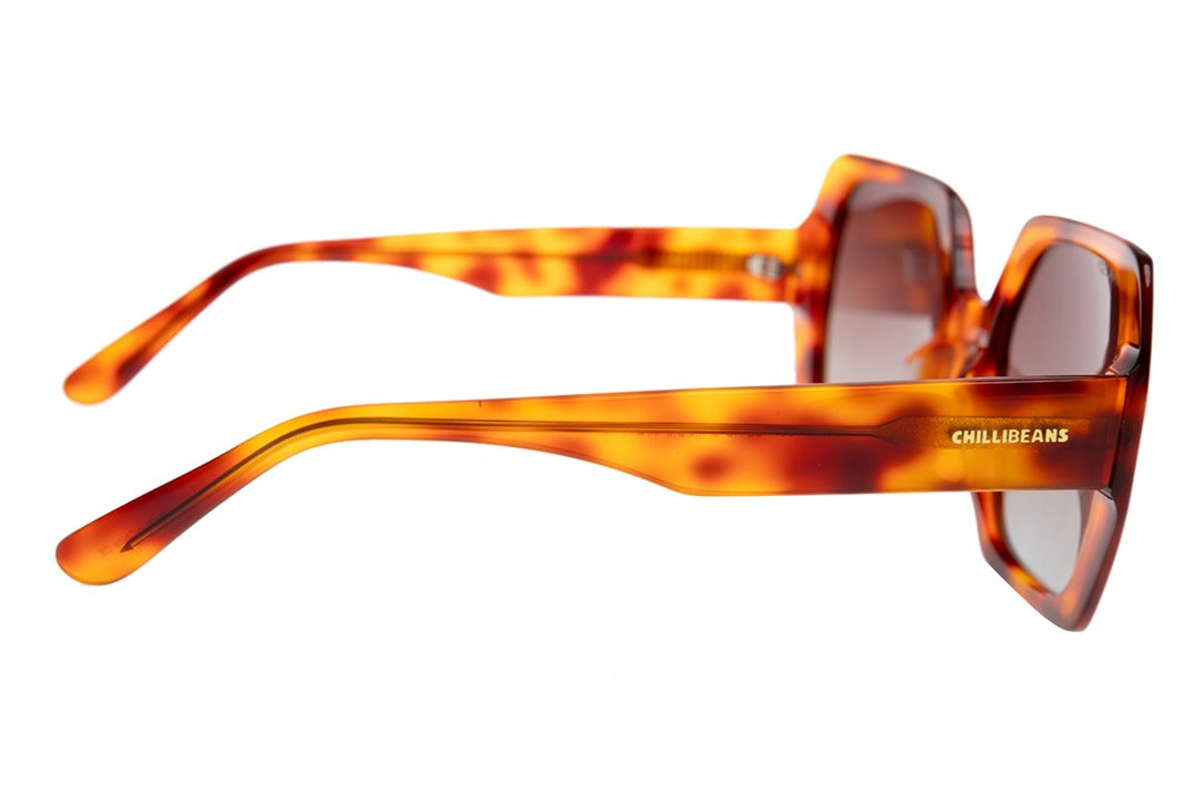 OCULOS UNISSEX QUADRADO MARROM TARTARUGA OCCL4519