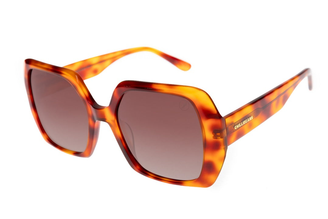 OCULOS UNISSEX QUADRADO MARROM TARTARUGA OCCL4519