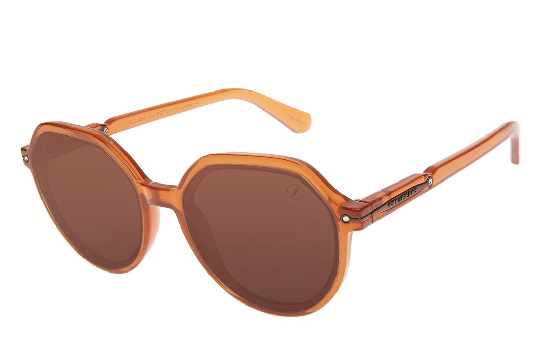 OCULOS FEMININO CRISTAIS CARAMELO REDONDO OCCL4556