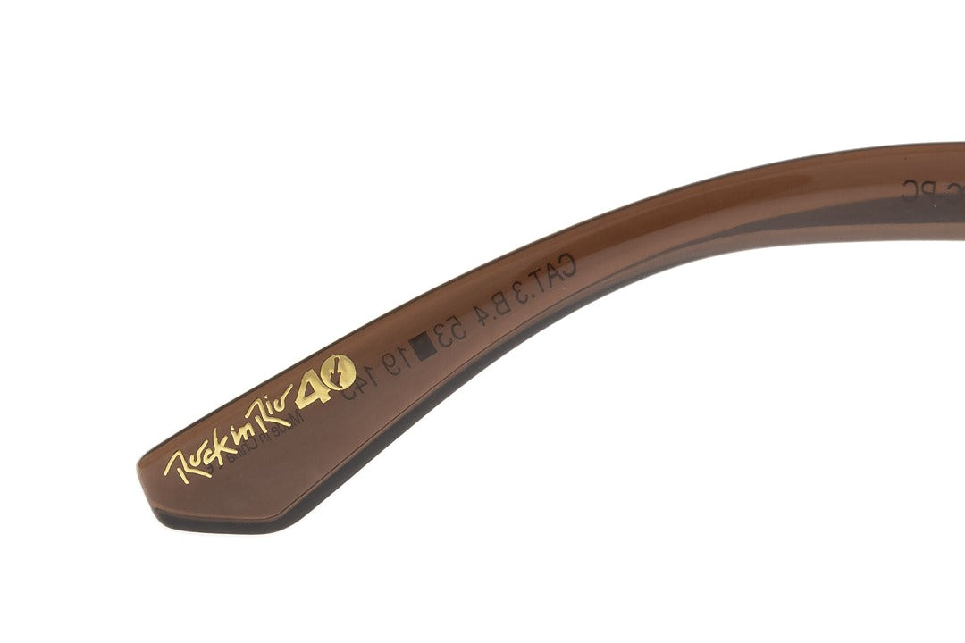 OCULOS UNISSEX ROCK IN RIO 2024 QUADRADO MARROM OCCL4722