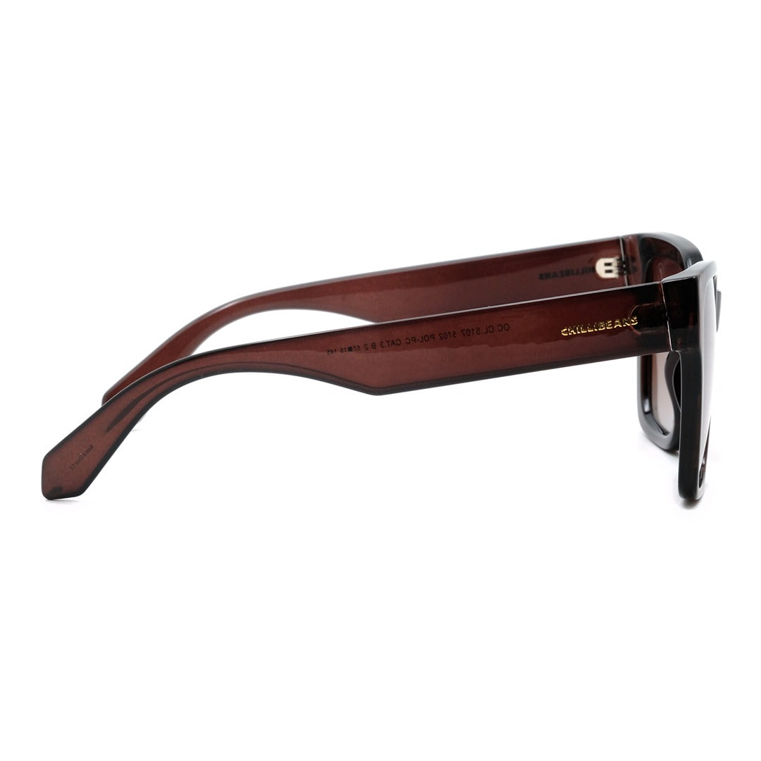OCULOS UNISSEX CHILLIBEANS QUADRADO MARROM OCCL5107