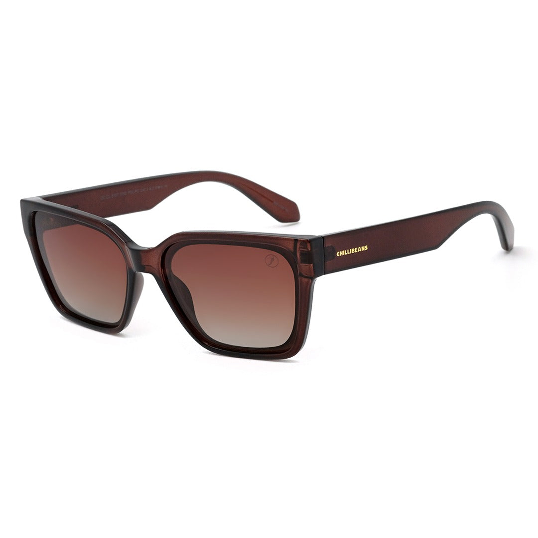 OCULOS UNISSEX CHILLIBEANS QUADRADO MARROM OCCL5107