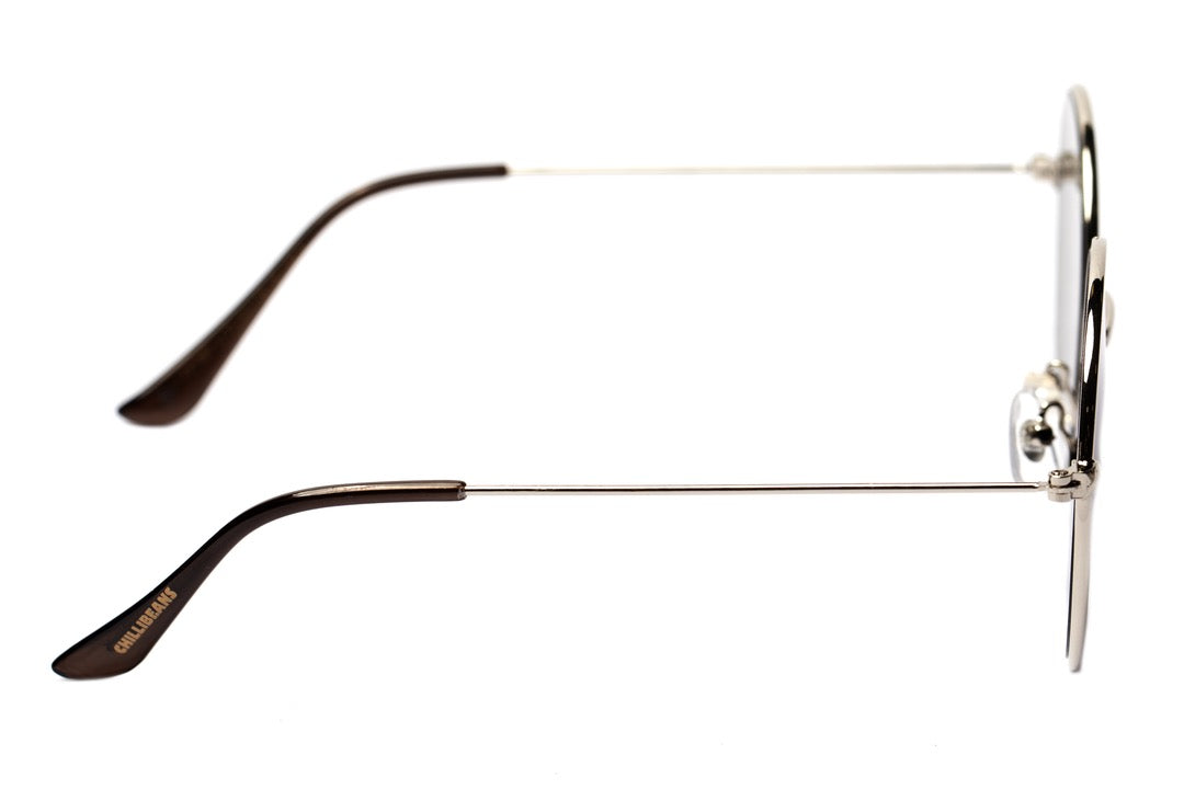 OCULOS UNISSEX CHILLI BEANS REDONDO PRATA OCMT3273