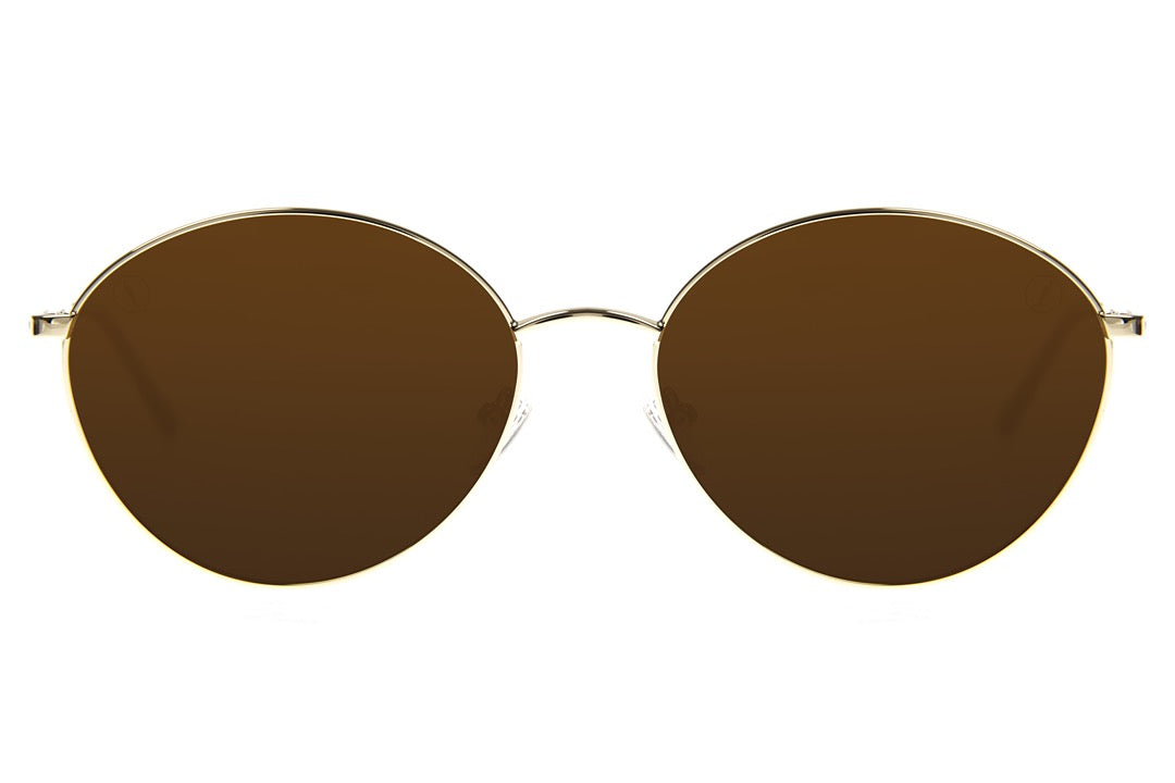 OCULOS UNISSEX CHILLI BEANS REDONDO DOURADO OCMT3697