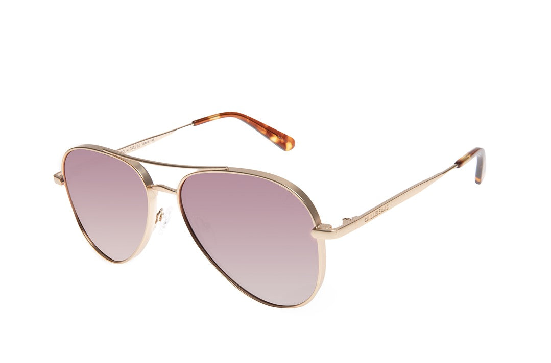 OCULOS UNISSEX CHILLI BEANS DOURADO AVIADOR OCMT3747