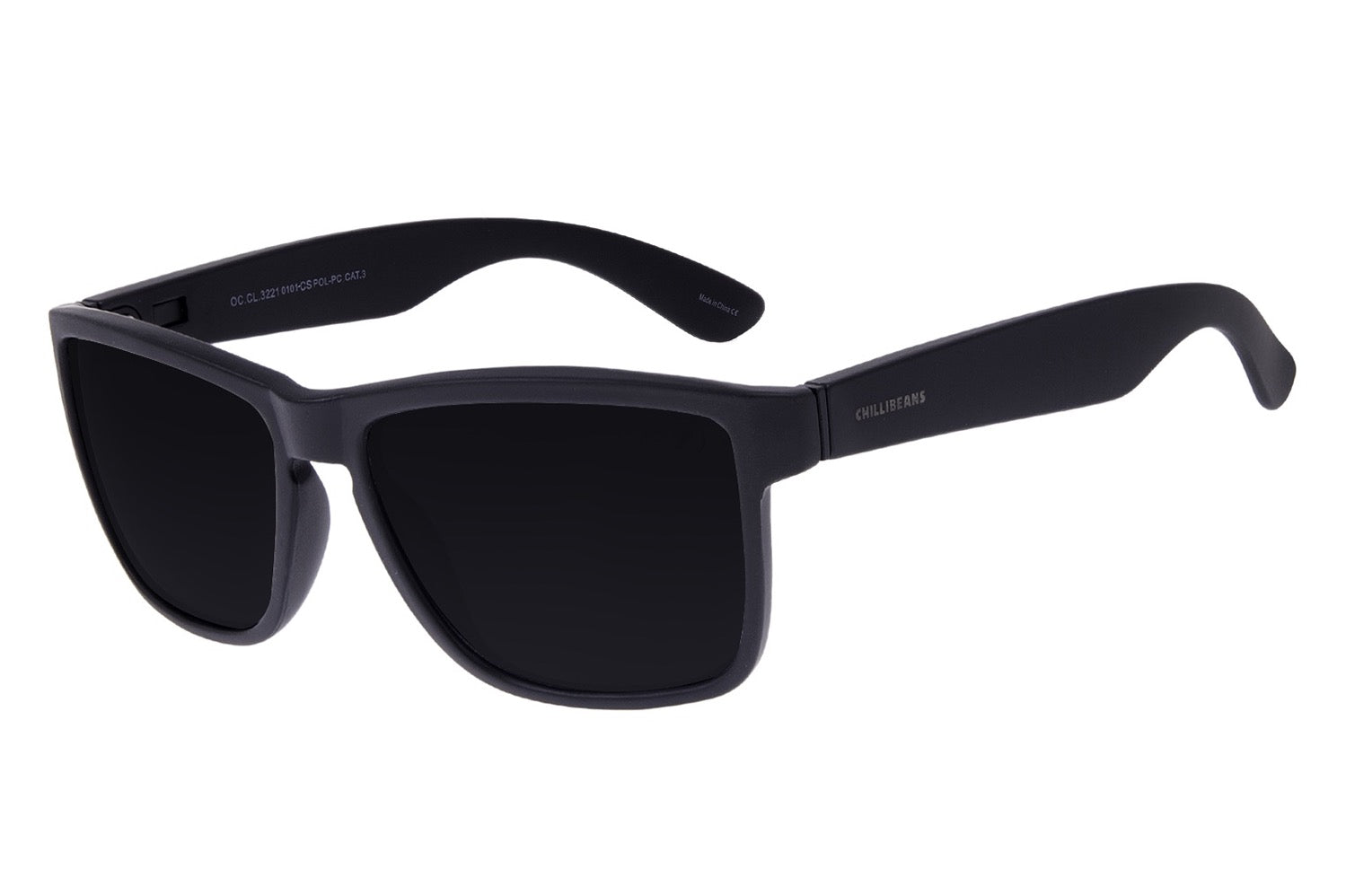 OCULOS CHILLI BEANS MASCULINO PRETO POLICARBONATO OCCL3221