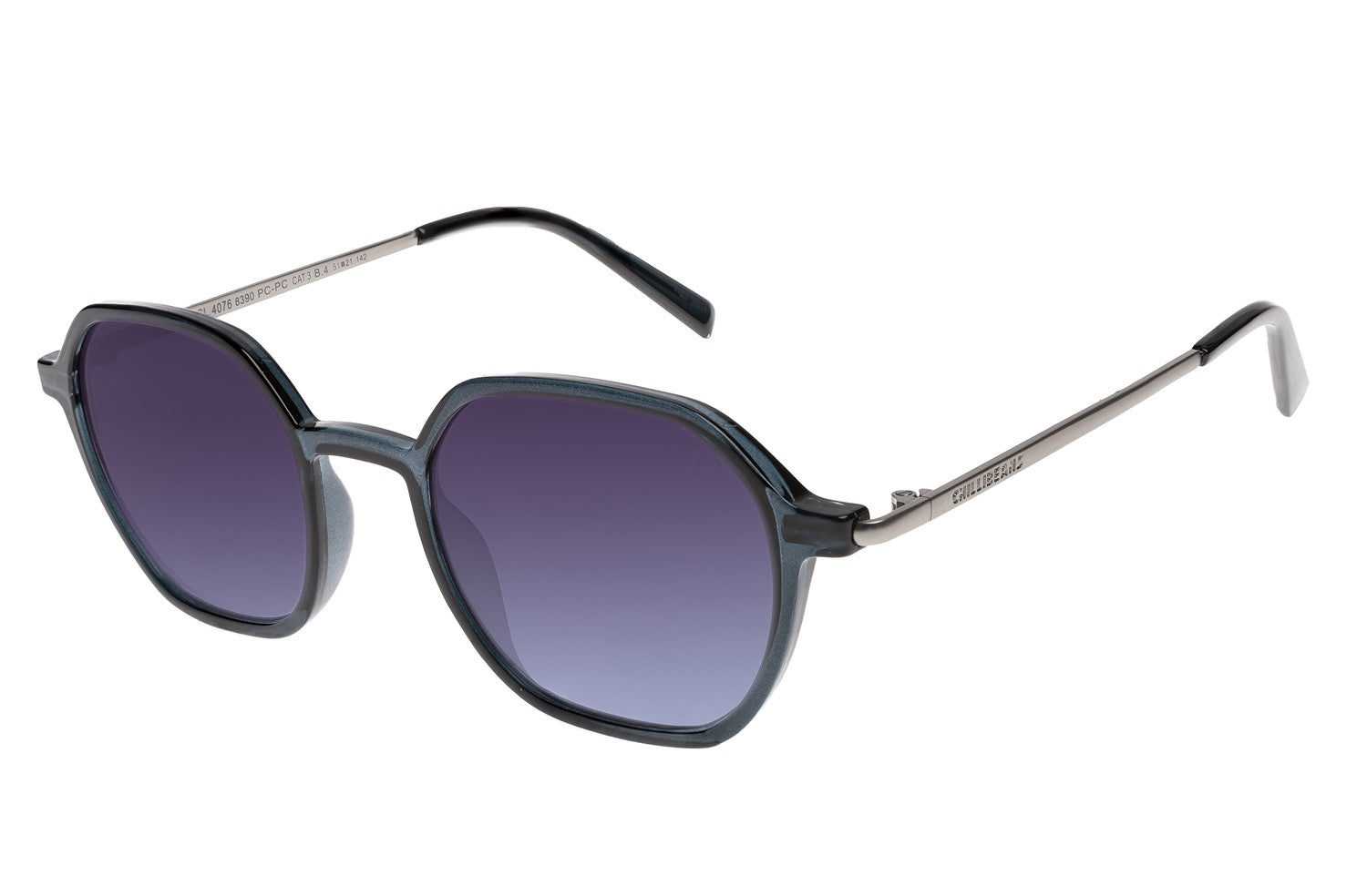 OCULOS UNISSEX CHILLI BEANS DEGRADE AZUL REDONDO OCCL4076