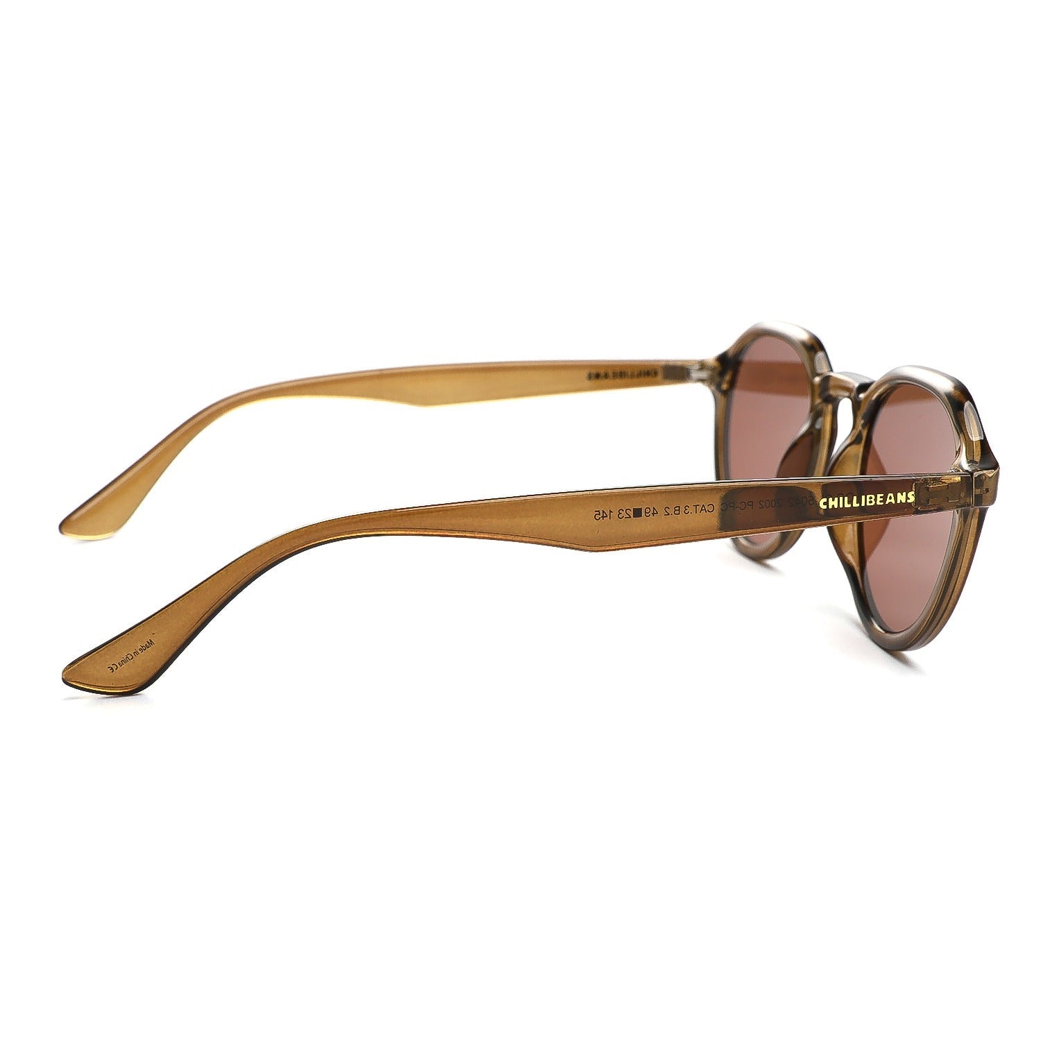 OCULOS CHILLI BEANS MASCULINO MARROM POLICARBONATO OCCL5042