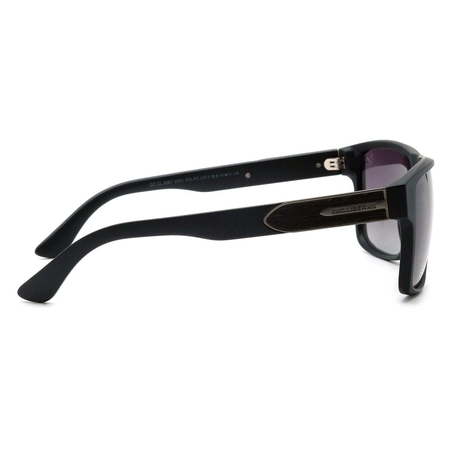 OCULOS BAMBU E MADEIRA MASCULINO PRETO POLICARBONATO OCCL5067