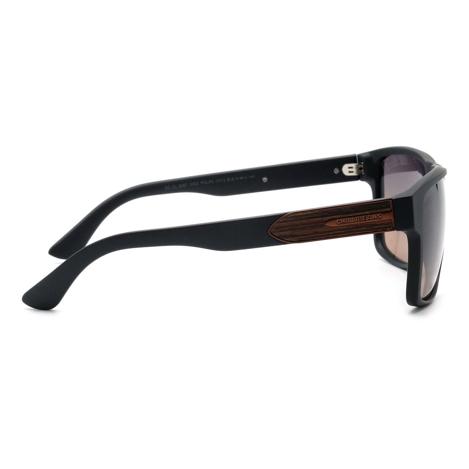 OCULOS BAMBU E MADEIRA MASCULINO PRETO POLICARBONATO OCCL5067