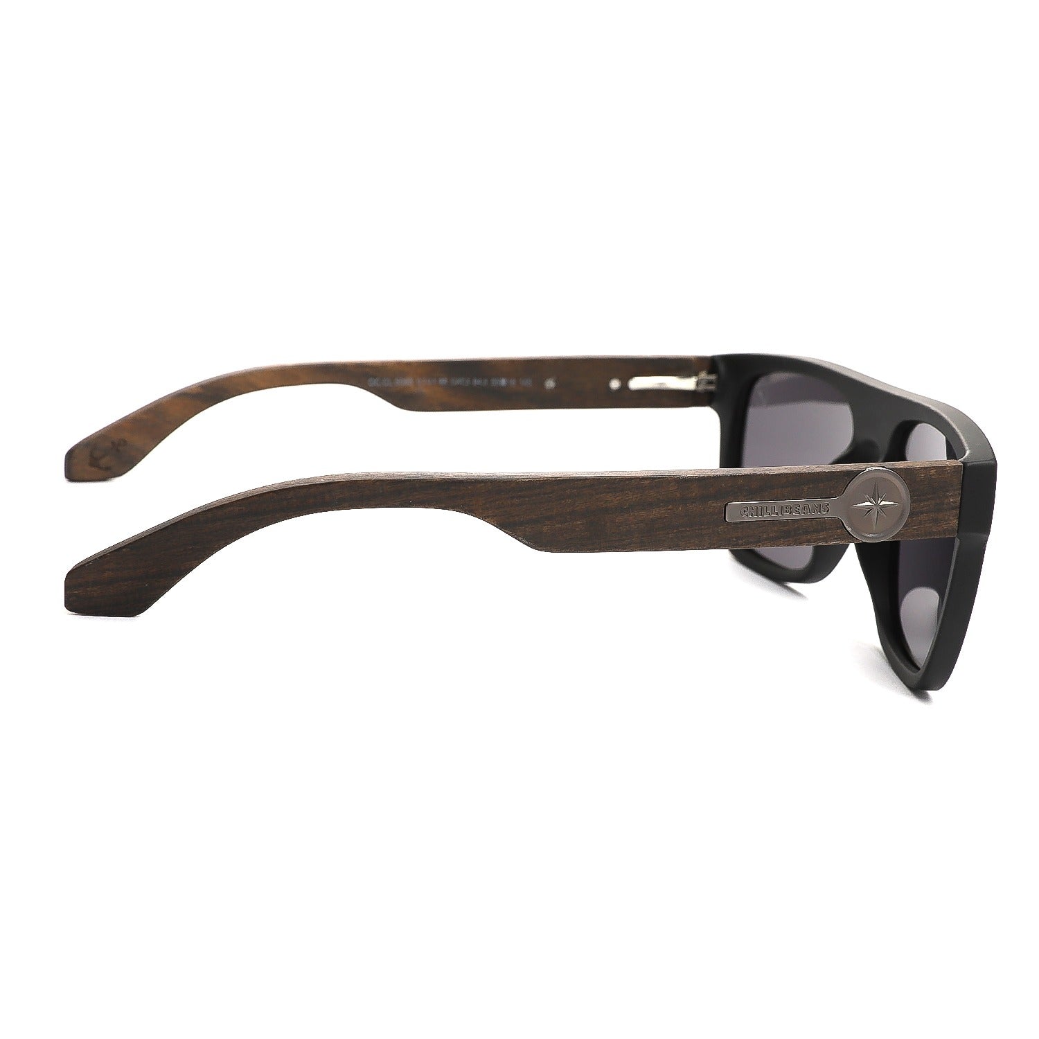 OCULOS BAMBU E MADEIRA MASCULINO PRETO POLICARBONATO OCCL5085
