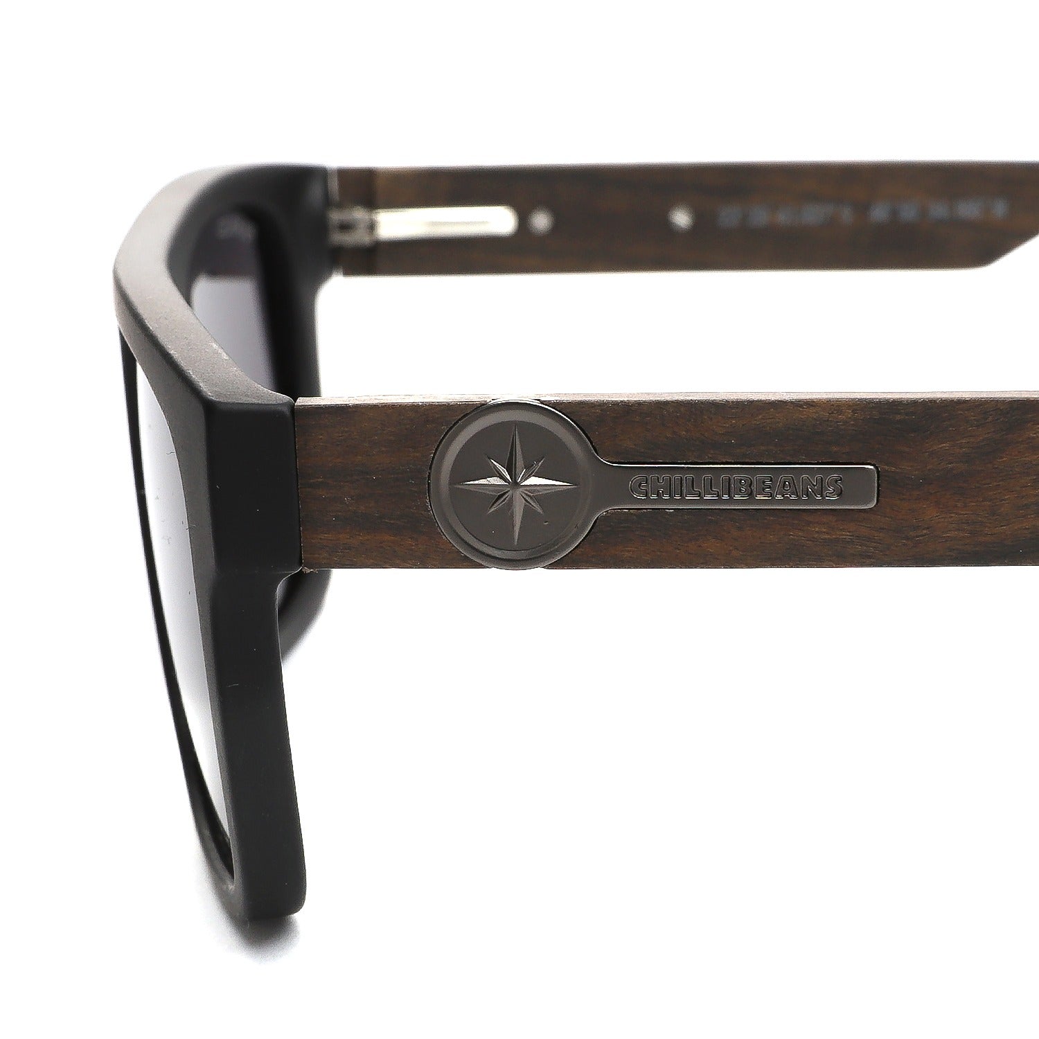 OCULOS BAMBU E MADEIRA MASCULINO PRETO POLICARBONATO OCCL5085