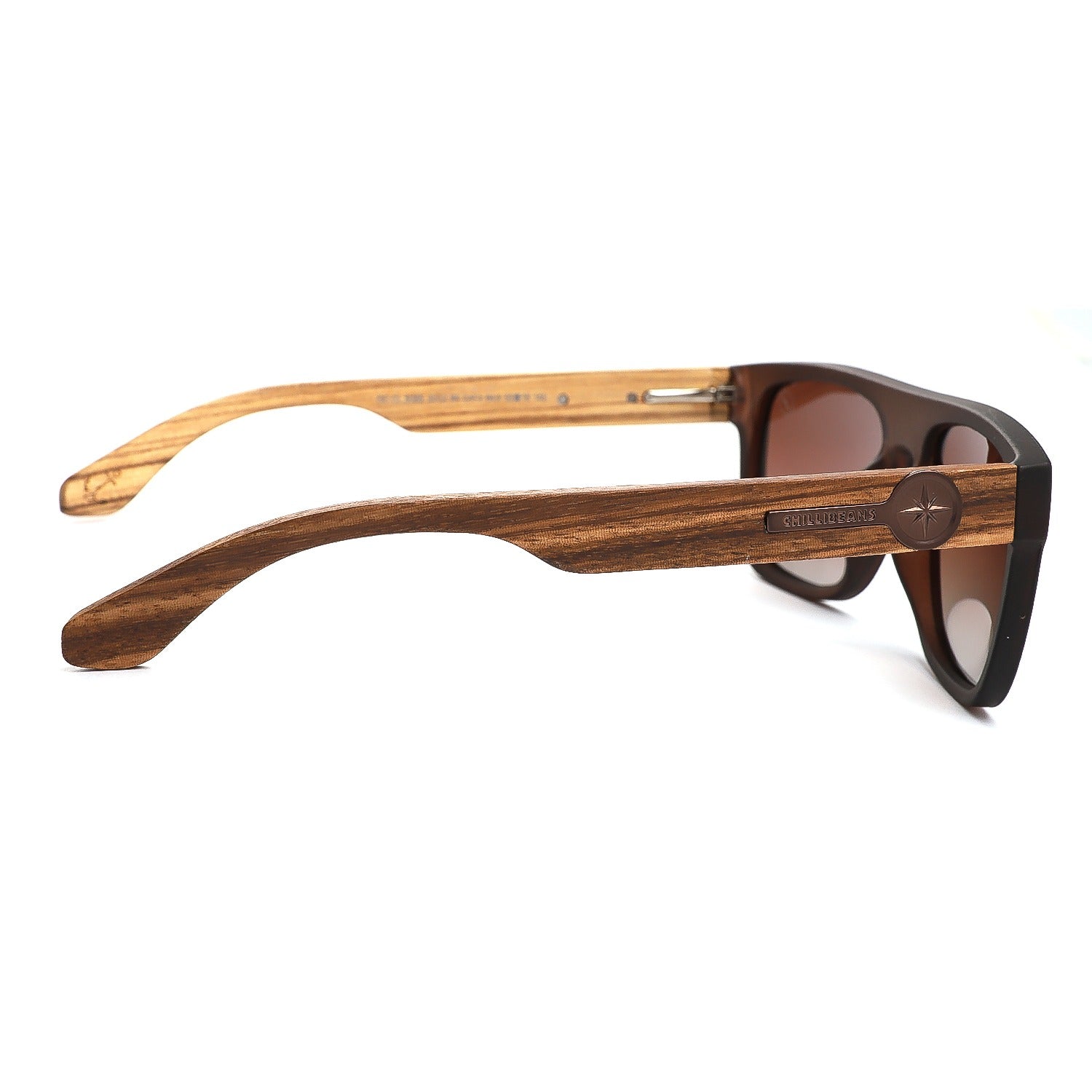 OCULOS BAMBU E MADEIRA MASCULINO PRETO POLICARBONATO OCCL5085