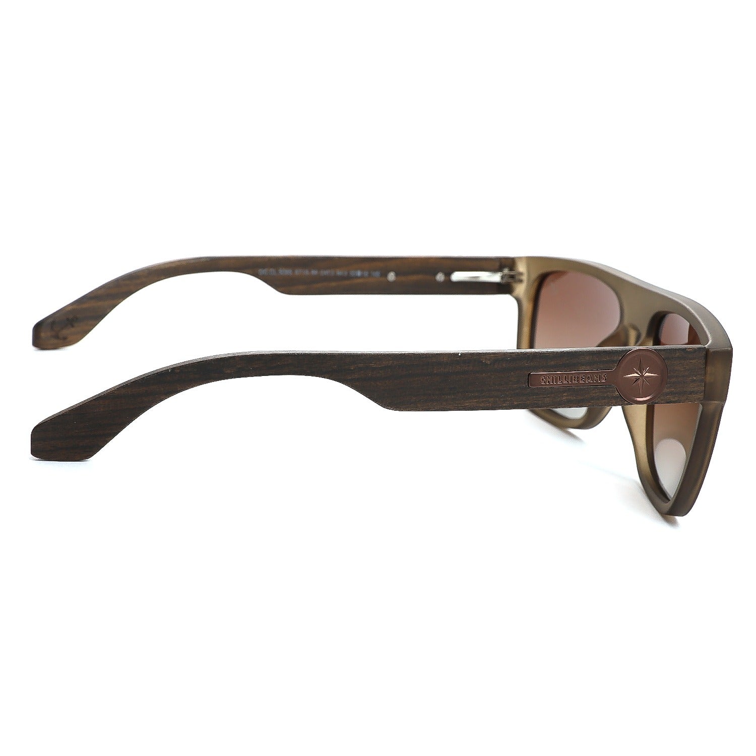 OCULOS BAMBU E MADEIRA MASCULINO PRETO POLICARBONATO OCCL5085