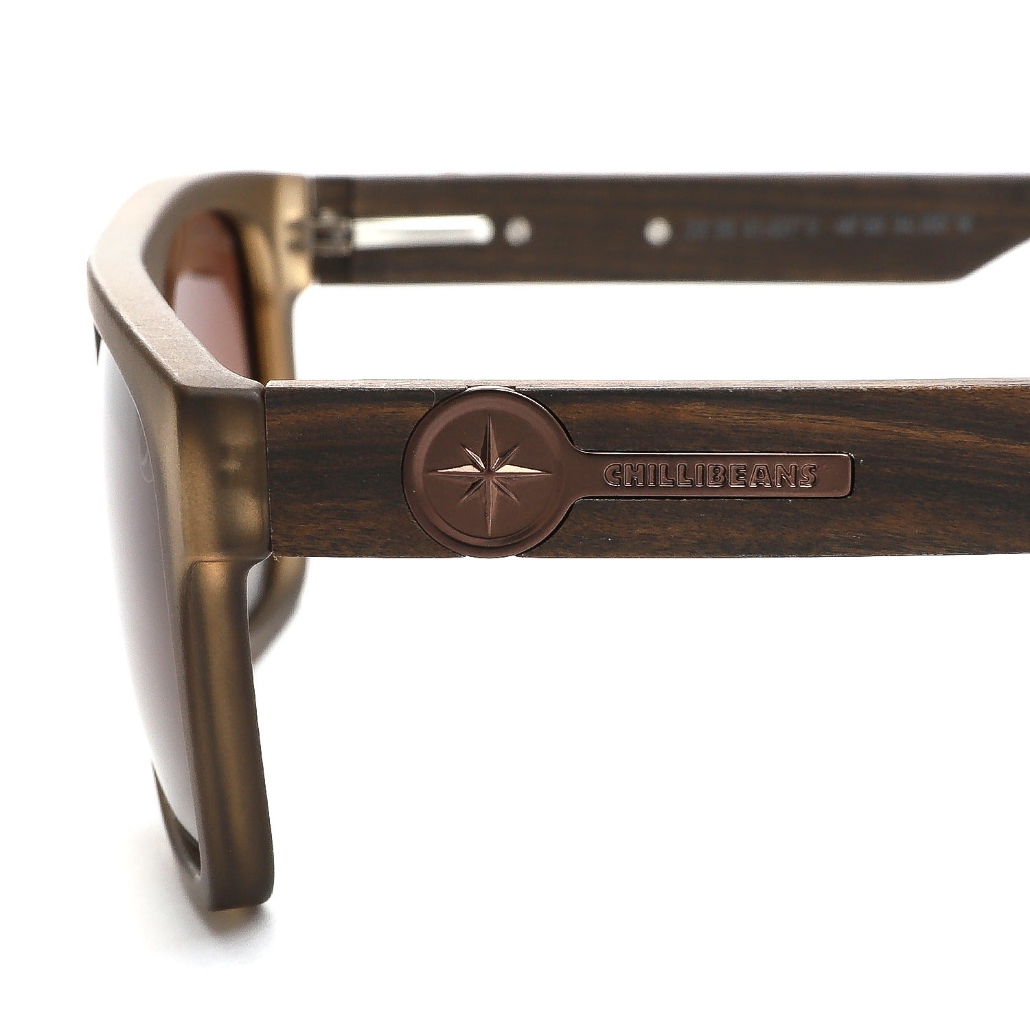 OCULOS BAMBU E MADEIRA MASCULINO PRETO POLICARBONATO OCCL5085