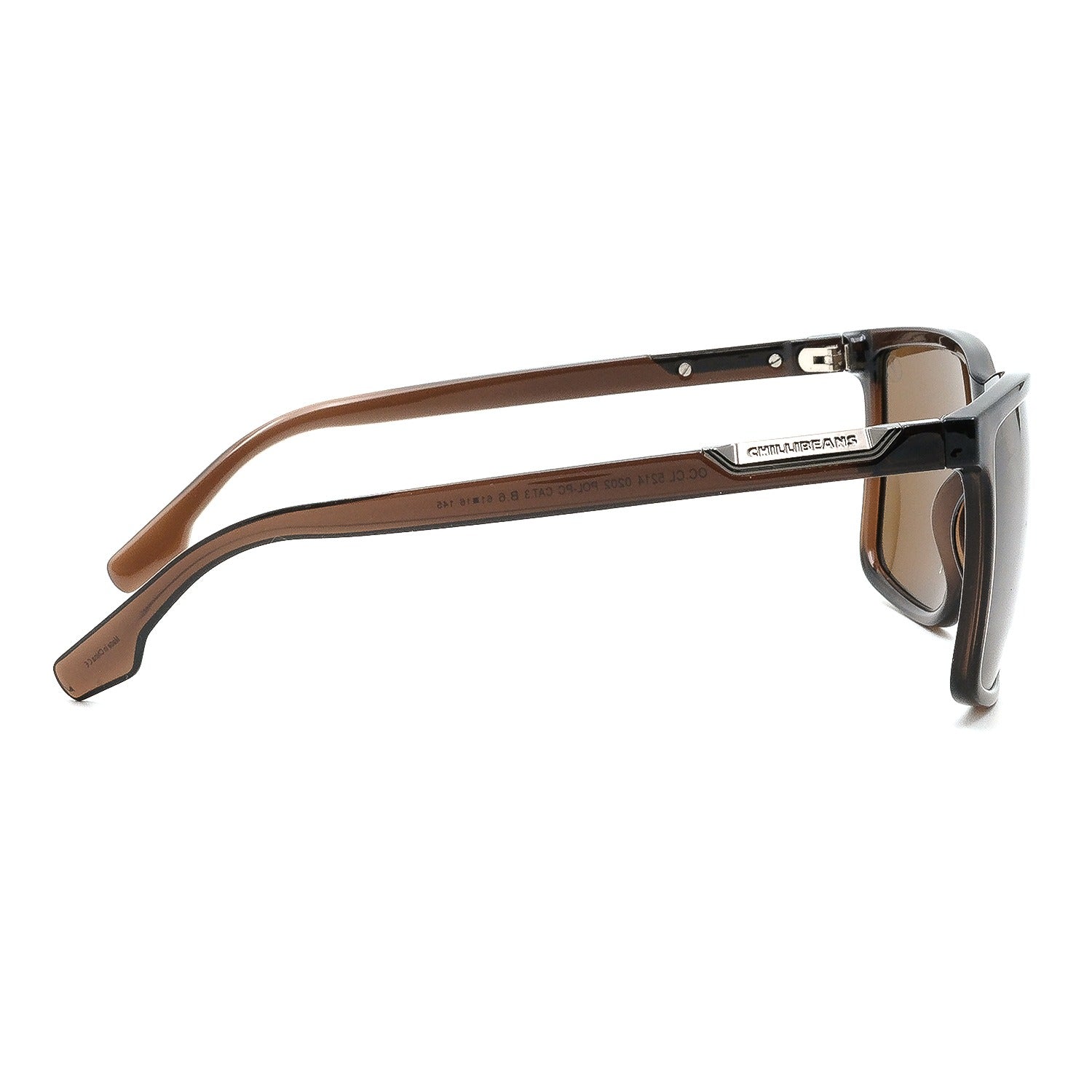 OCULOS POLARIZADO MASCULINO MARROM POLICARBONATO OCCL5214