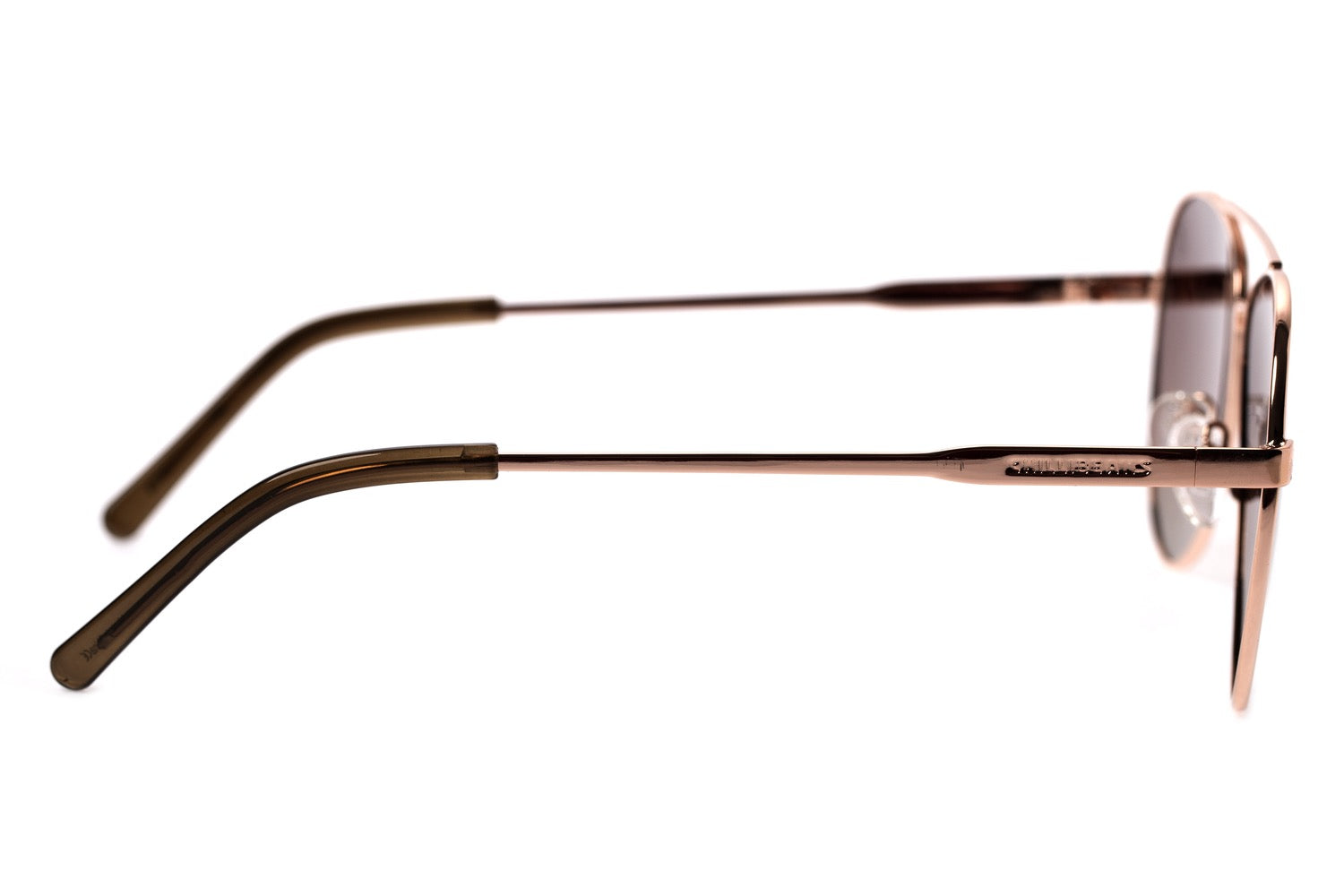 OCULOS CHILLI BEANS MASCULINO MARROM ACO INOXIDAVEL OCMT3508