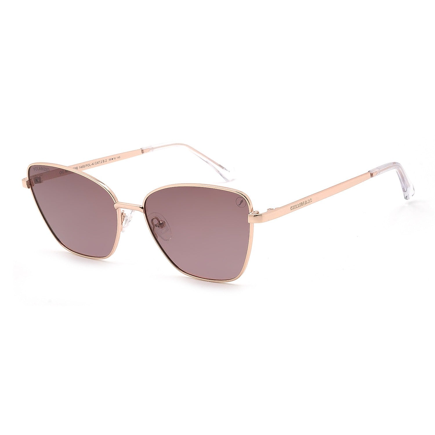 OCULOS POLARIZADO FEMININO ROXO ACO INOXIDAVEL OCMT4298