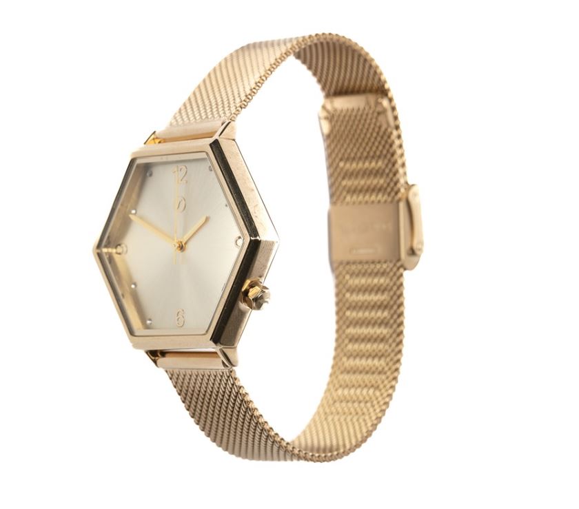 RELÓGIO METAL HEXAGONAL REMT1631