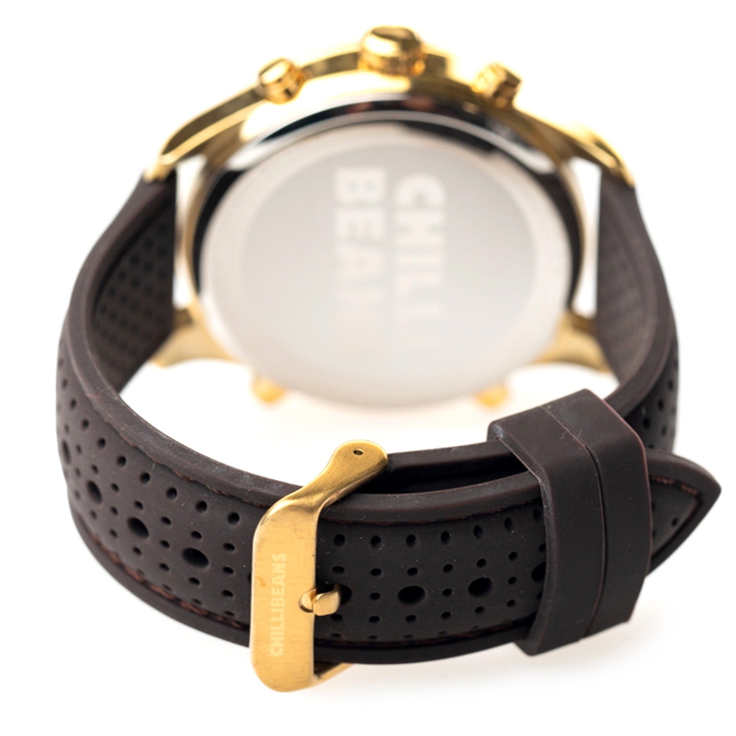 RELOGIOS CHILLI BEANS MASCULINO ONIX BRASS REES0270