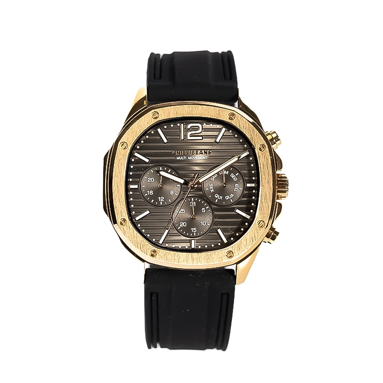 RELOGIOS CHILLI BEANS MASCULINO PRETO BRASS REES0280