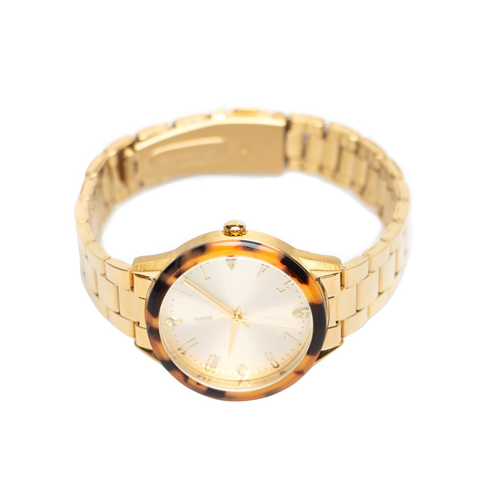 RELOGIOS RISQUE FEMININO ROSE BRASS REMT1711