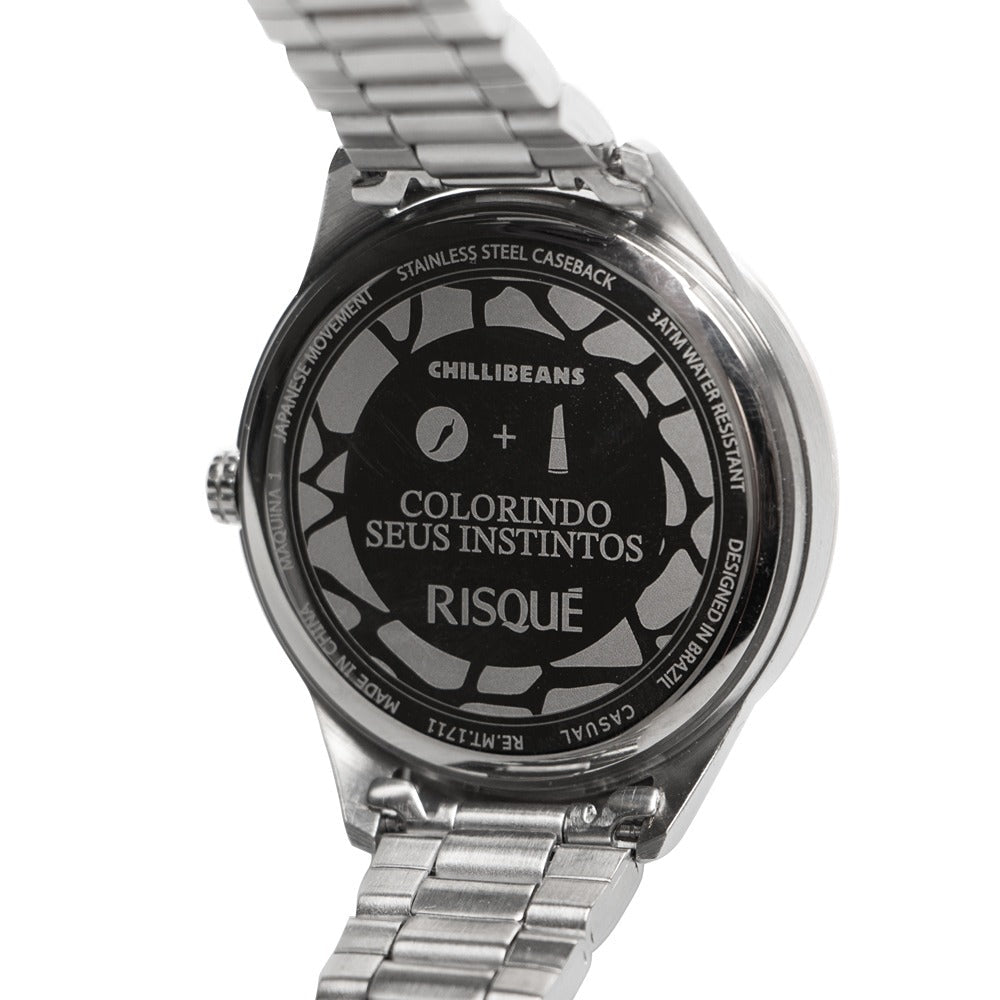 RELOGIOS RISQUE FEMININO ROSE BRASS REMT1711