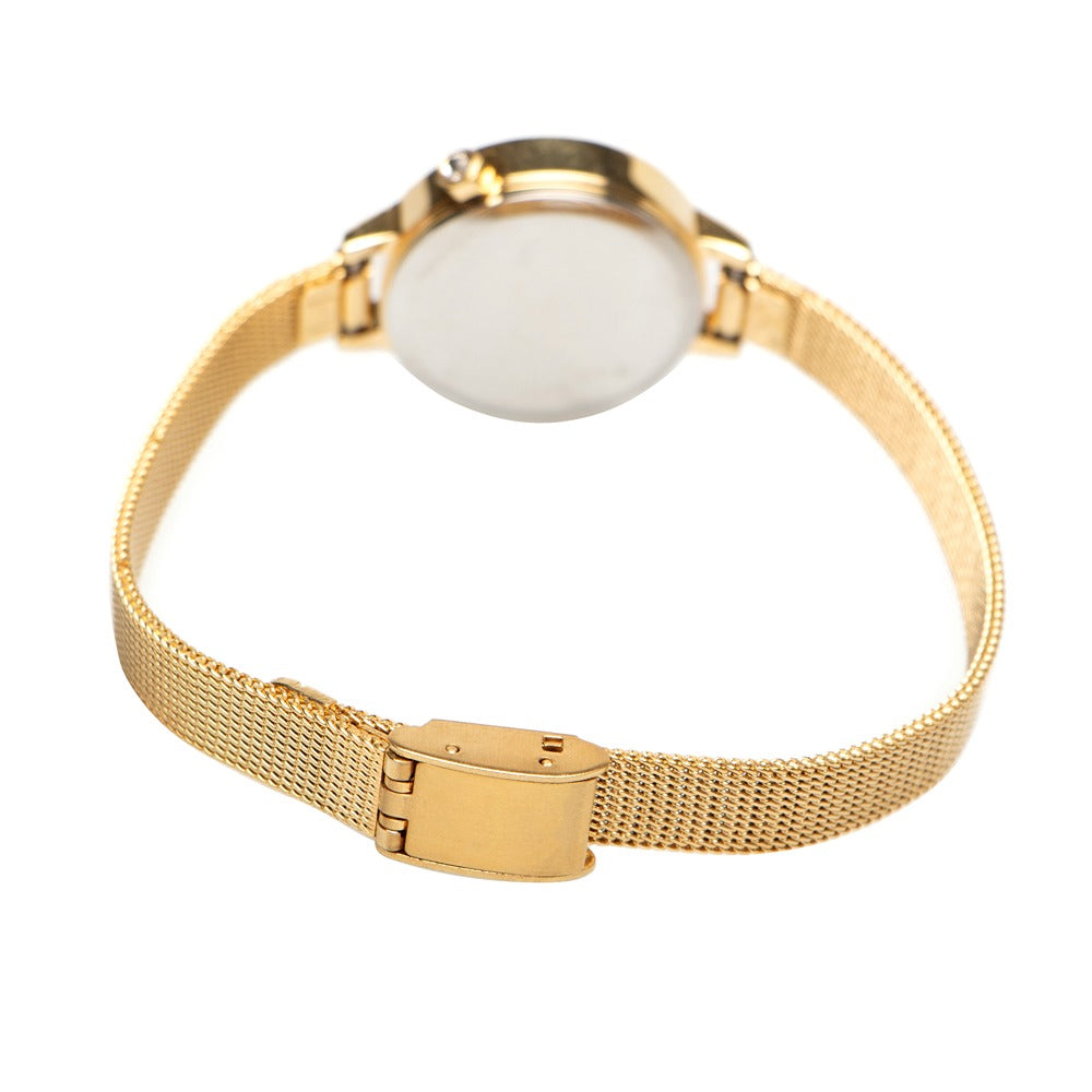 RELOGIOS RISQUE FEMININO DOURADO BRASS REMT1712