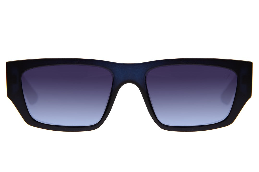 Óculos de Sol Unissex Yawakana Alok Retangular Degradê Azul