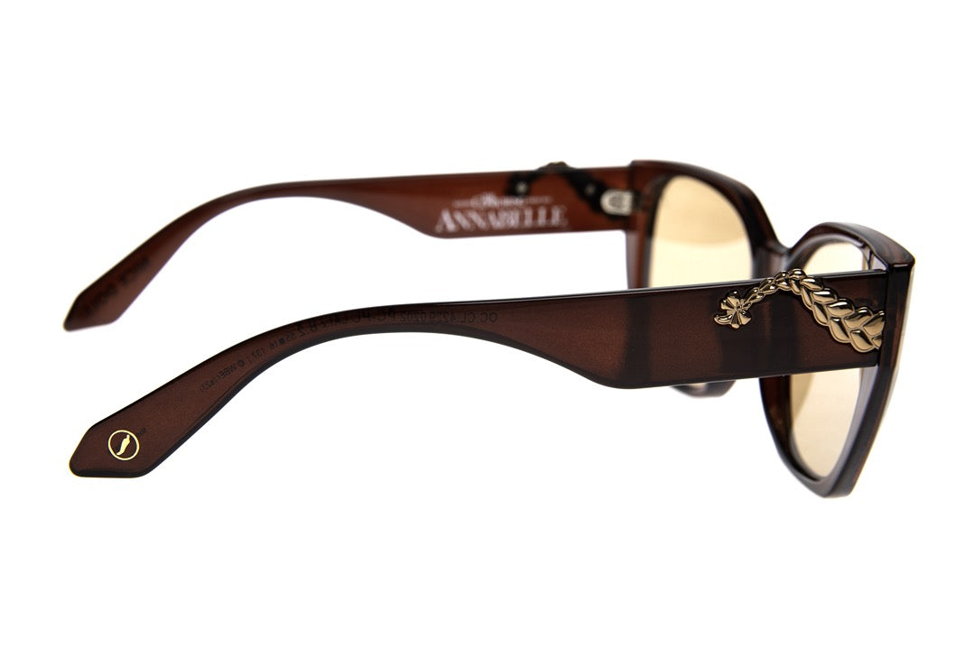 OCULOS FEMININO HALLOWEEN DEGRADE MARROM QUADRADO OCCL4229