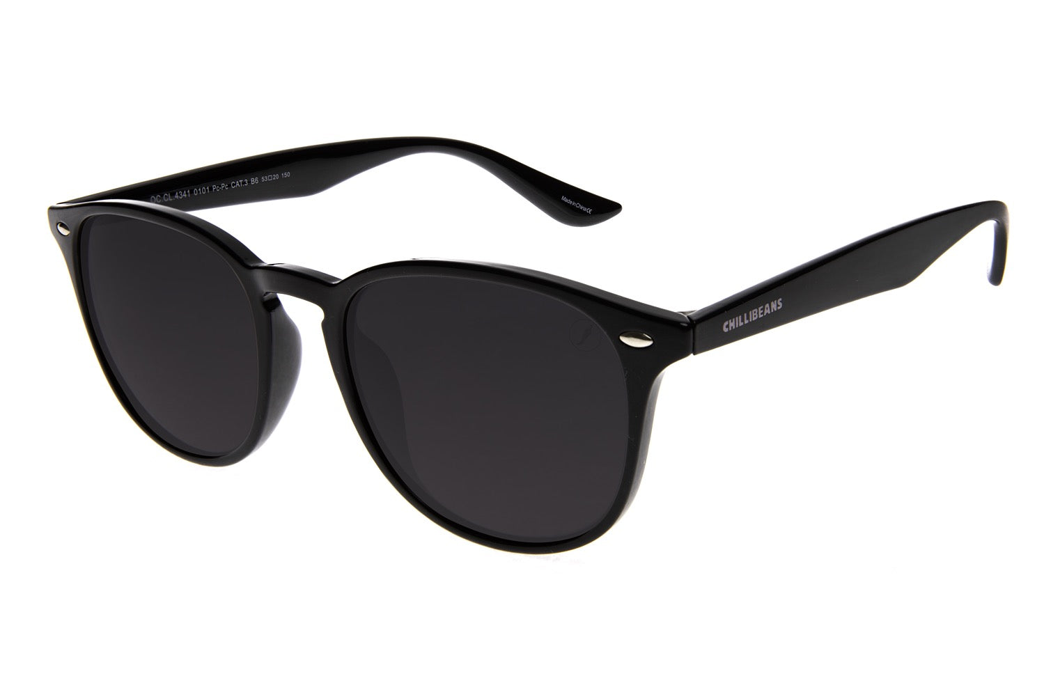 OCULOS CHILLI BEANS MASCULINO PRETO POLICARBONATO OCCL4341