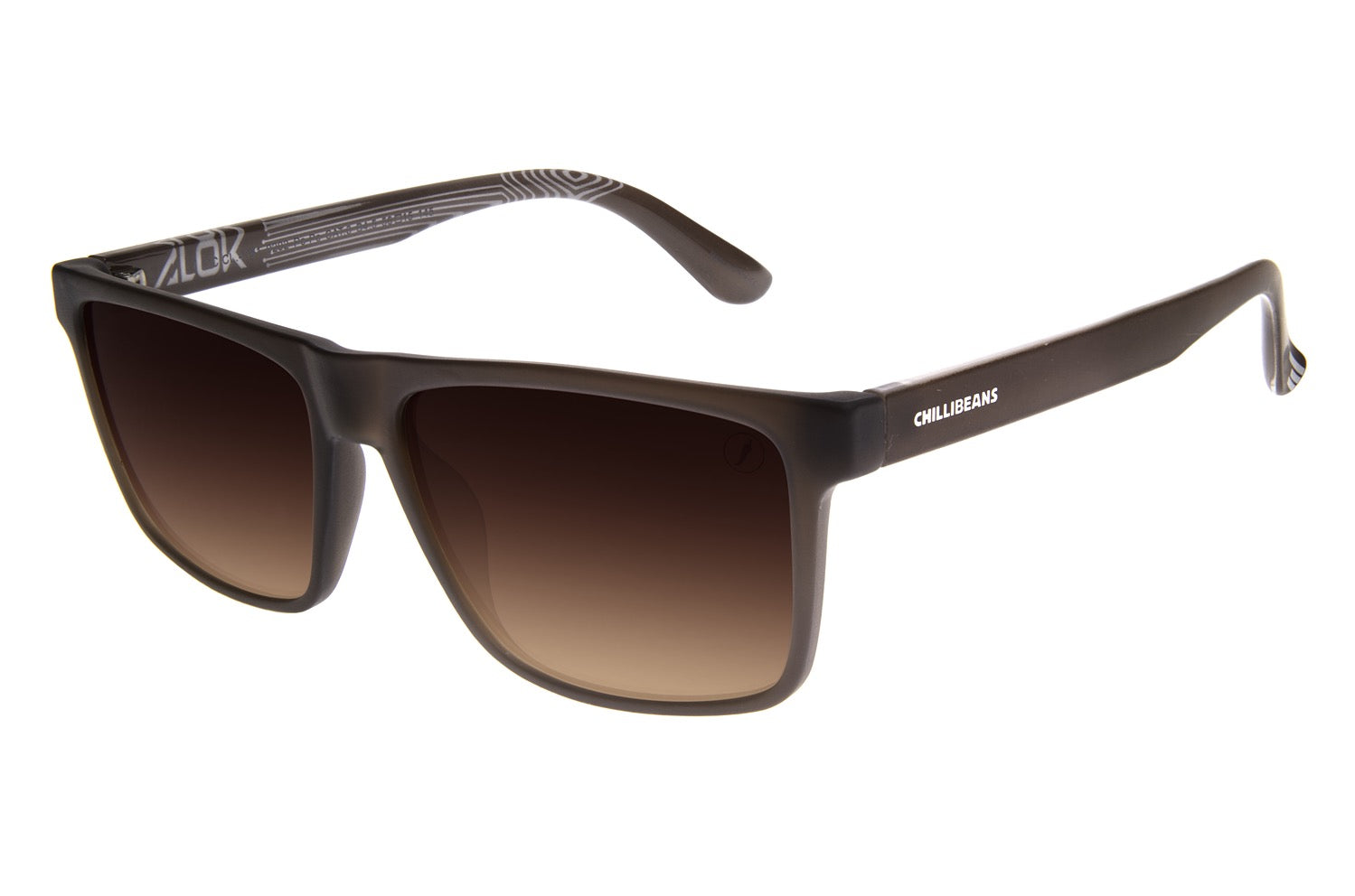 OCULOS ALOK MASCULINO MARROM POLICARBONATO OCCL4381