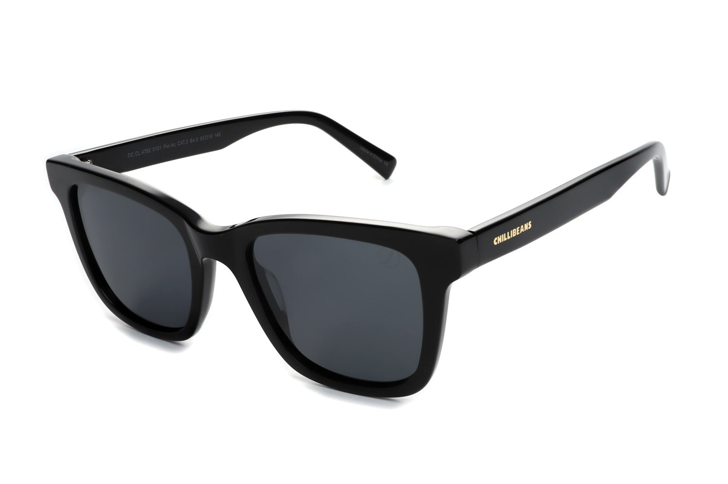 OCULOS CHILLI BEANS MASCULINO PRETO ACETATO OCCL4782