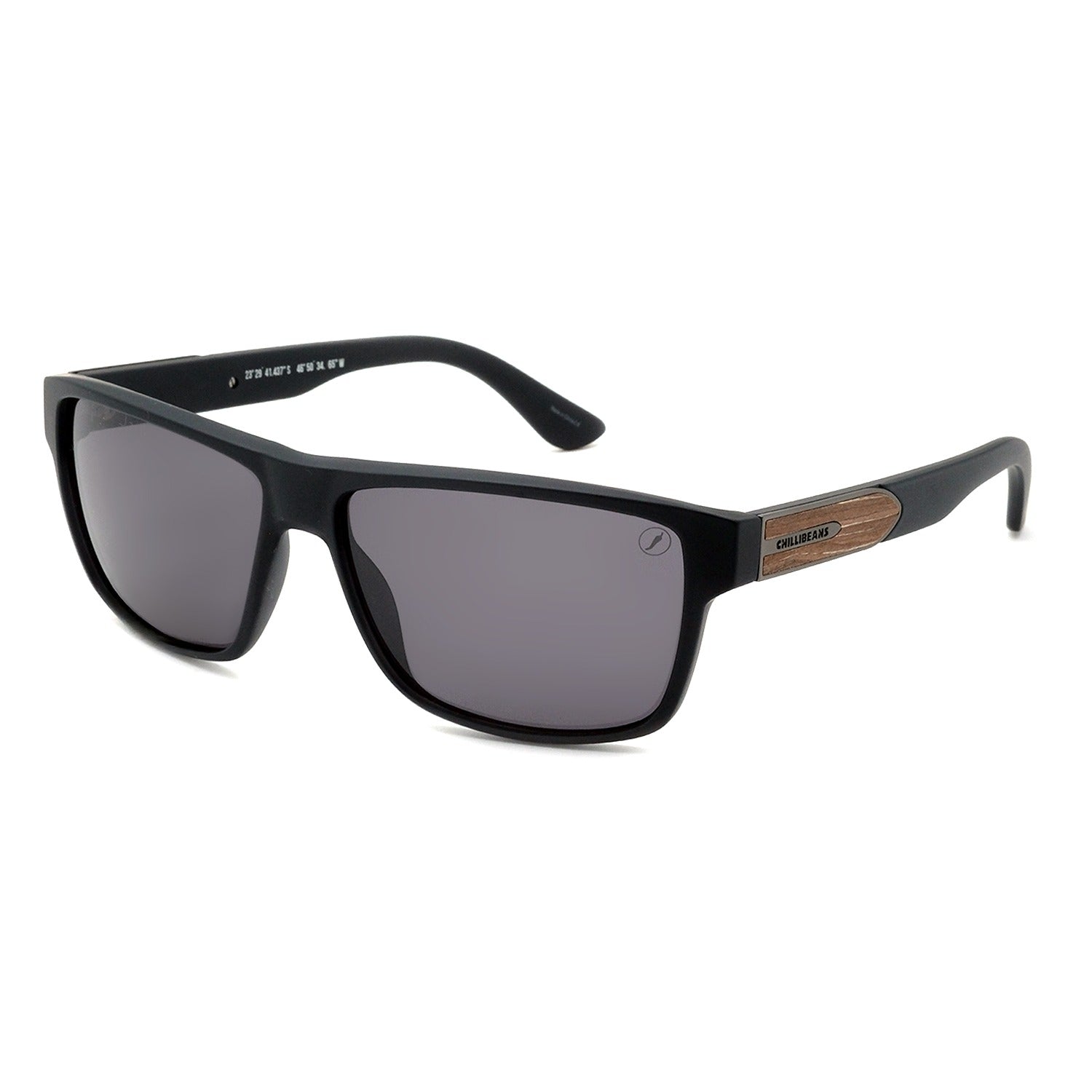 OCULOS BAMBU E MADEIRA MASCULINO PRETO POLICARBONATO OCCL5067