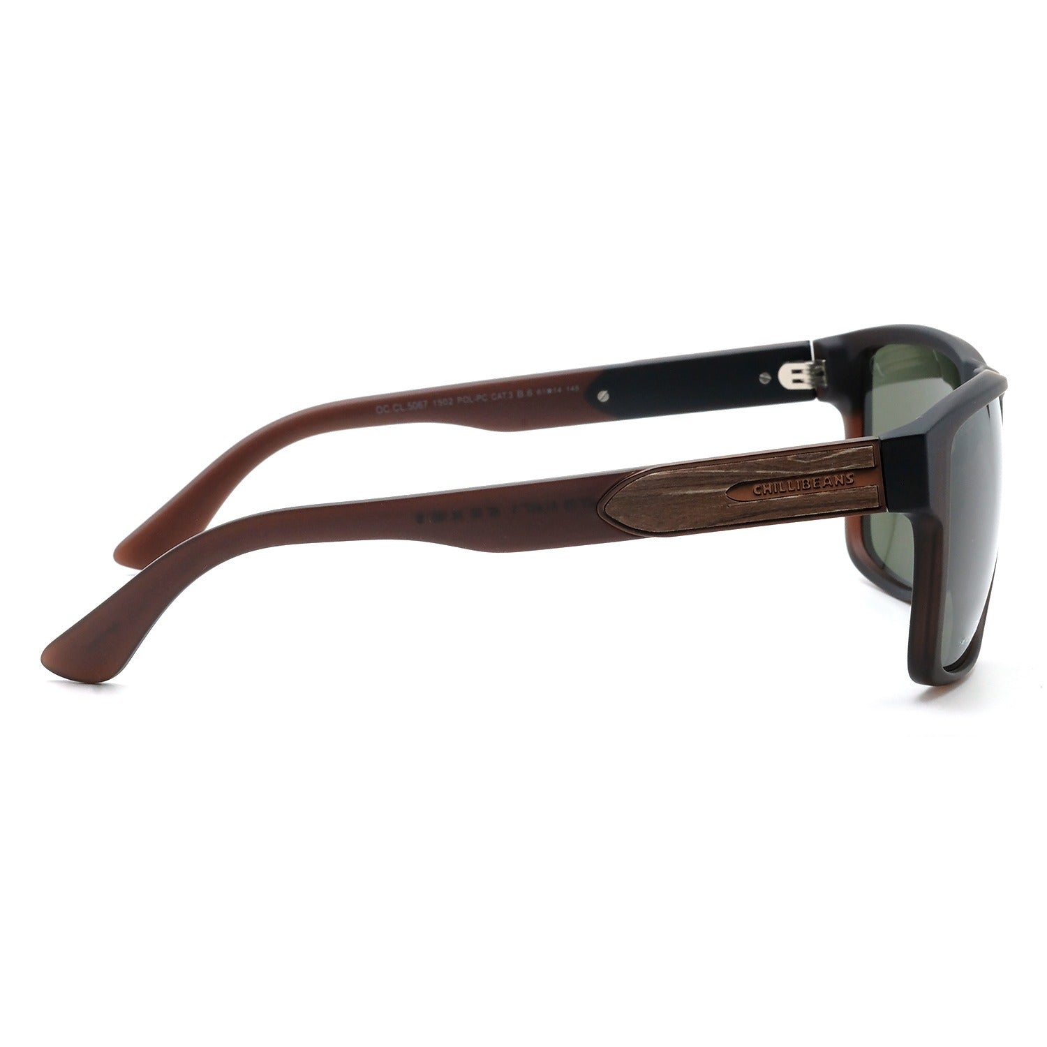 OCULOS BAMBU E MADEIRA MASCULINO PRETO POLICARBONATO OCCL5067