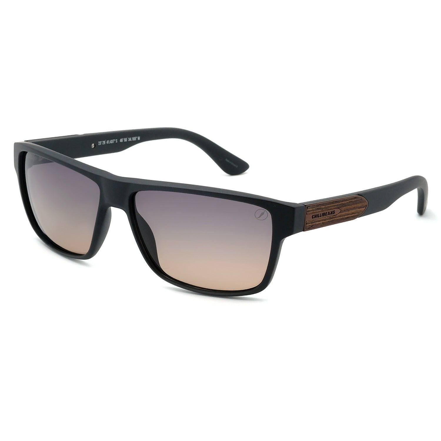 OCULOS BAMBU E MADEIRA MASCULINO PRETO POLICARBONATO OCCL5067