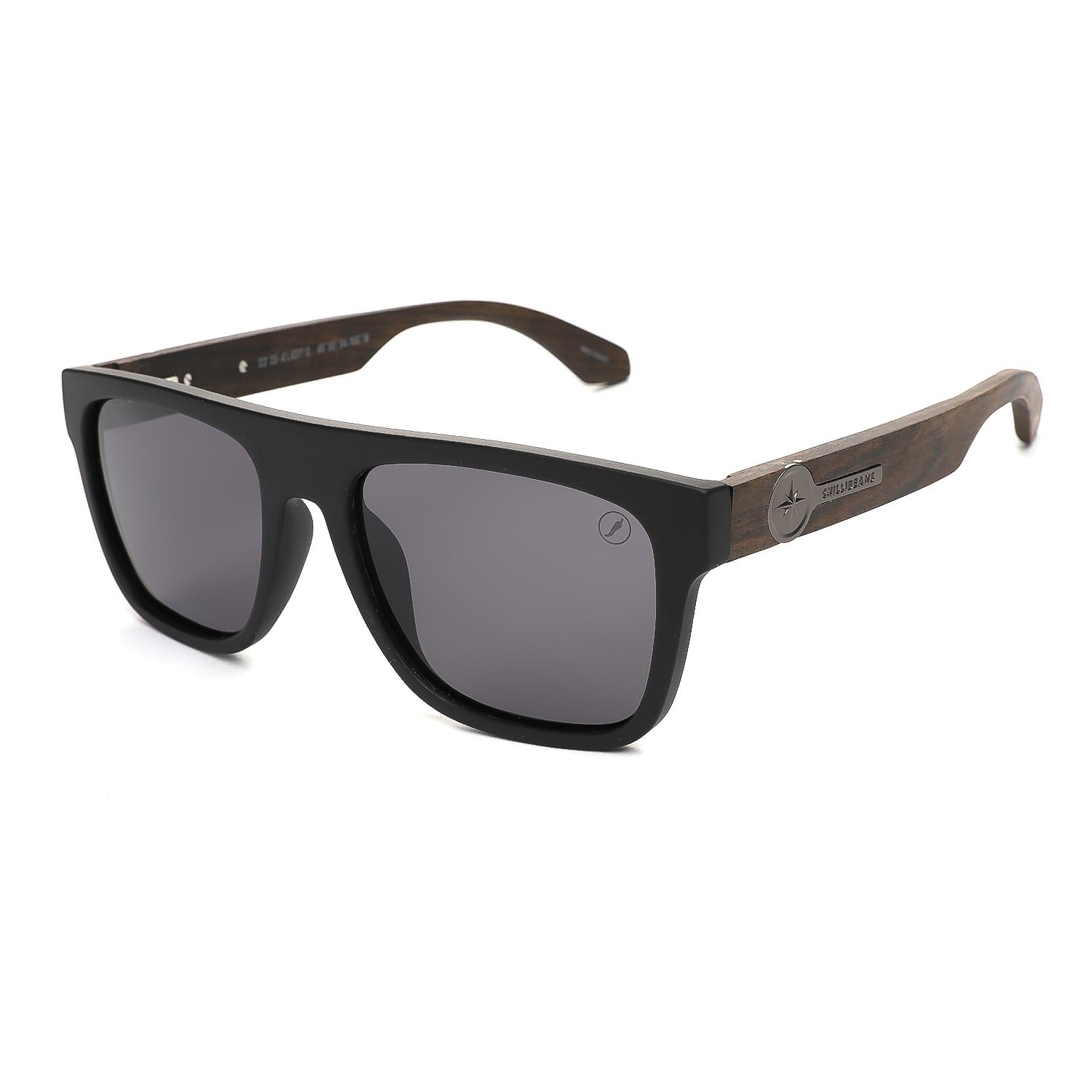 OCULOS BAMBU E MADEIRA MASCULINO PRETO POLICARBONATO OCCL5085