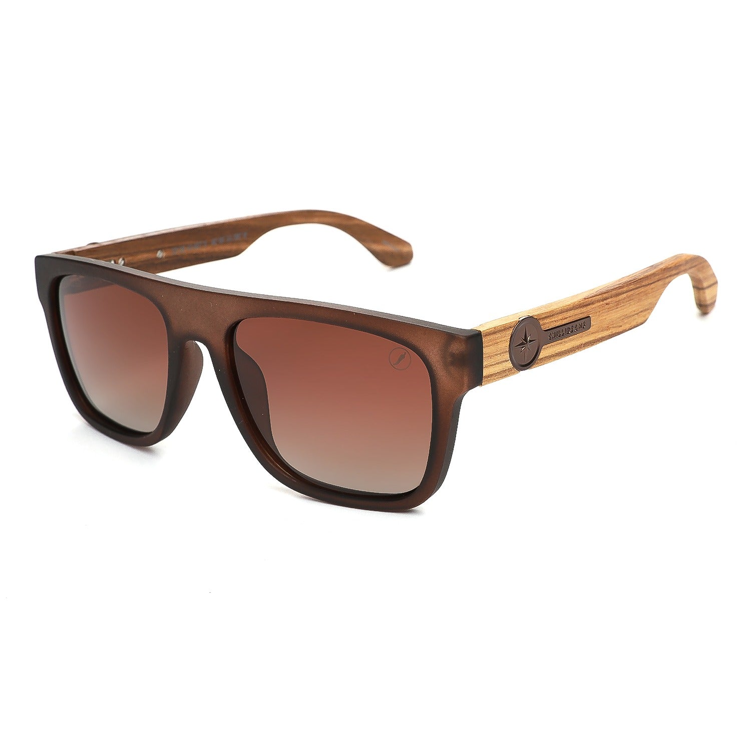 OCULOS BAMBU E MADEIRA MASCULINO PRETO POLICARBONATO OCCL5085