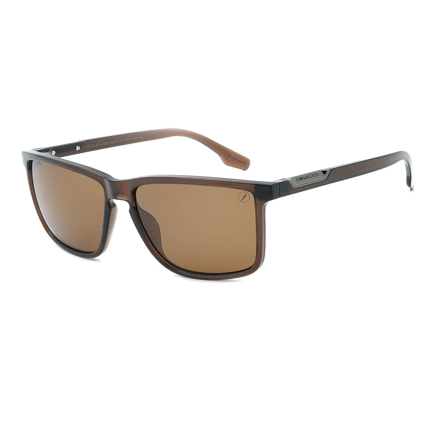 OCULOS POLARIZADO MASCULINO MARROM POLICARBONATO OCCL5214