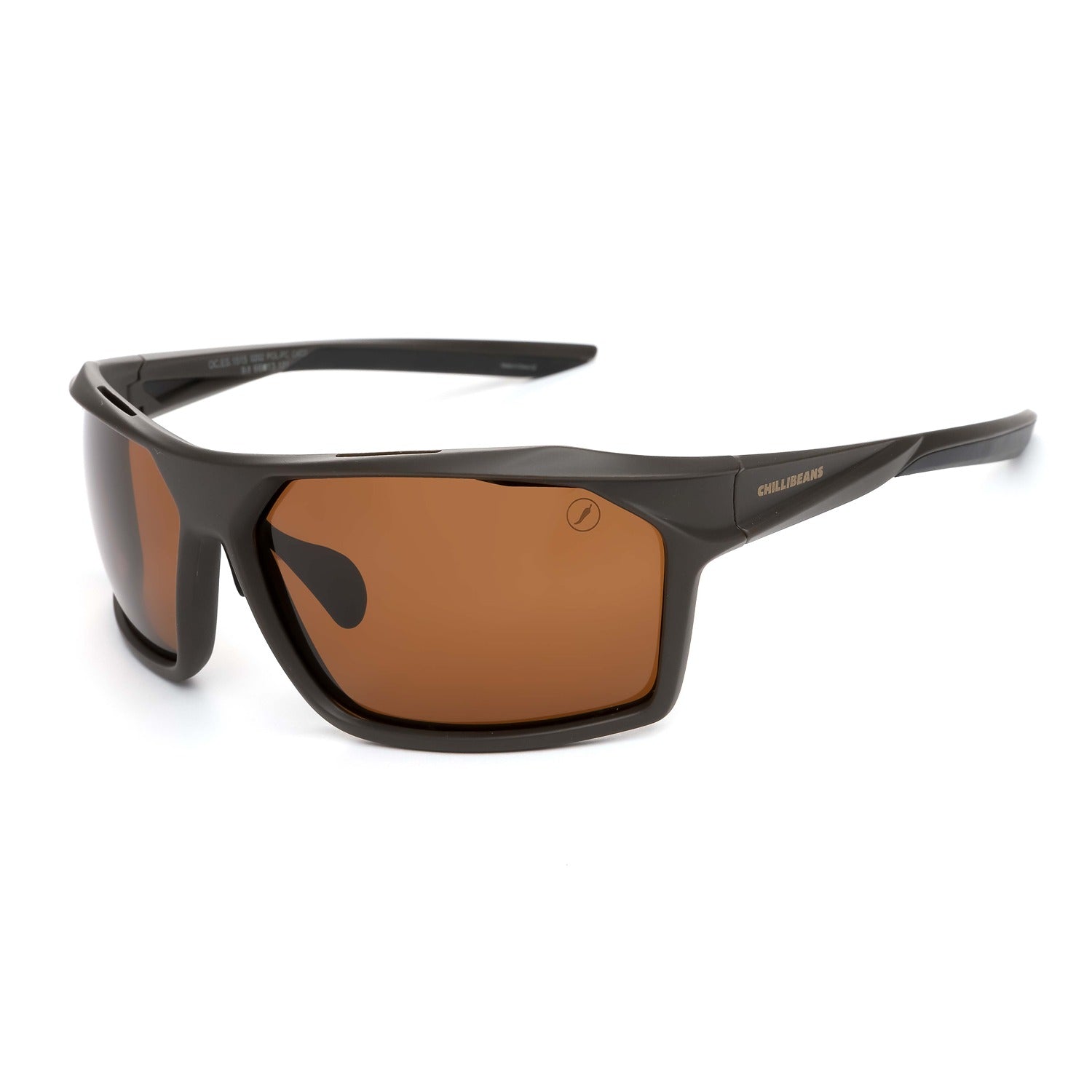 OCULOS POLARIZADO MASCULINO MARROM POLICARBONATO OCES1515