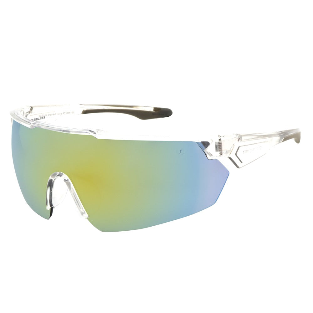 OCULOS CHILLI BEANS MASCULINO DOURADO POLICARBONATO OCES1559